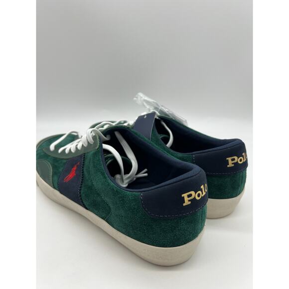 Polo Ralph Lauren Sayer Sport Men\'s Size 13 Leather Sneakers Green main image 6